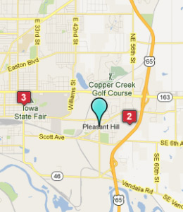 Map of Pleasant Hill, IN hotels