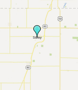 Map of Sibley, IN hotels