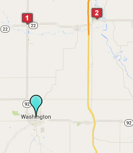 Map of Washington, IN hotels