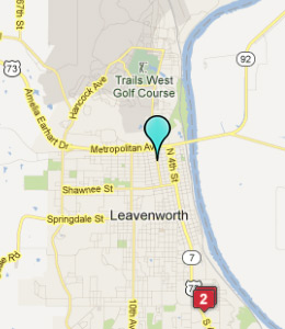Map of Leavenworth, IN hotels