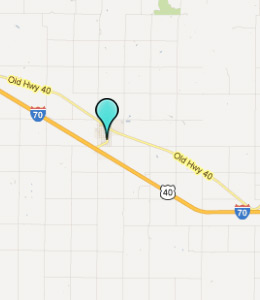 Map of Quinter, IN hotels