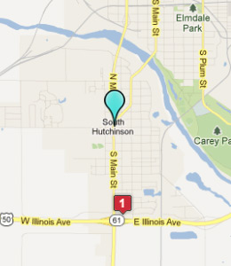 Map of South Hutchinson, IN hotels