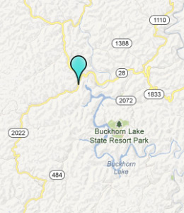 Map of Buckhorn, IN hotels