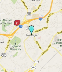 Map of Fort Wright, IN hotels