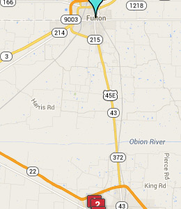 Map of Fulton, IN hotels
