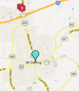 Map of Mount Sterling, IN hotels