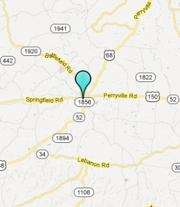 Map of Perryville, IN hotels