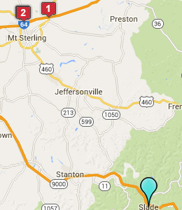 Map of Slade, IN hotels