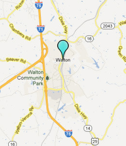 Map of Walton, IN hotels