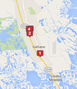 Map of Grand Isle, LA hotels