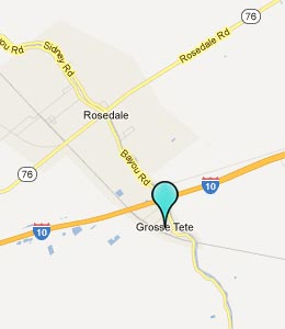 Map of Grosse Tete, LA hotels