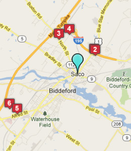 Map of Saco, IN hotels