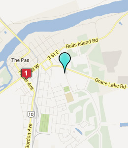 Map of The Pas, MB hotels