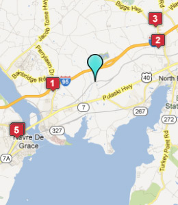 Map of Belvedere, IN hotels