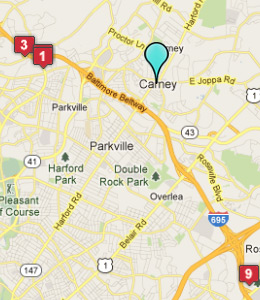Map of Carney, IN hotels