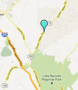 Map of Green Valley, IN hotels