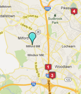 Map of Hebbville, IN hotels