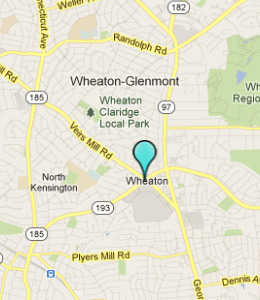 Map of Wheaton, IN hotels