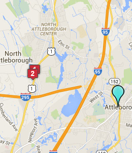 Map of Attleboro, IN hotels