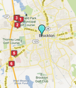 Map of Brockton, IN hotels