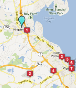 Map of Kingston, IN hotels
