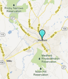 Map of Medfield, IN hotels