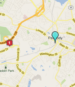 Map of Peabody, IN hotels