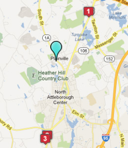 Map of Plainville, IN hotels