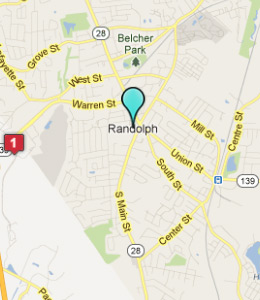 Map of Randolph, IN hotels