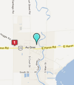 Map of Au Gres, IN hotels