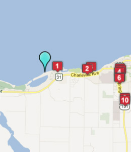 Map of Bay Harbor, IN hotels