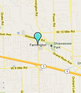 Map of Farmington, IN hotels