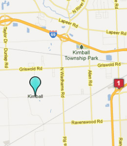 Map of Kimball Township, IN hotels