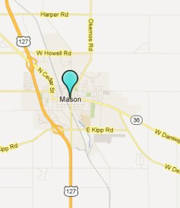 Map of Mason, IN hotels