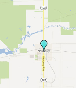 Map of Newberry, IN hotels