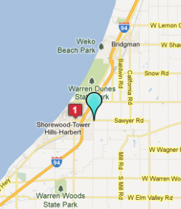 sawyer mi michigan hotels map motels