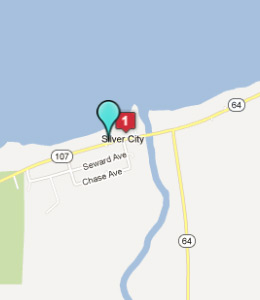 Map of Silver City, IN hotels