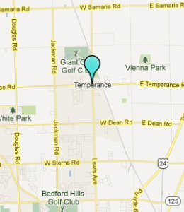 Map of Temperance, IN hotels