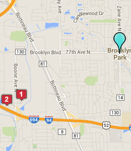 Map of Brooklyn Park, IN hotels