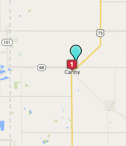 Map of Canby, IN hotels