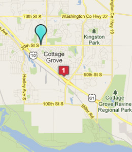 Map of Cottage Grove, IN hotels