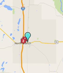 Map of North Branch, IN hotels