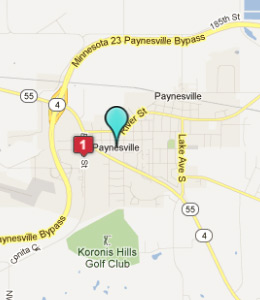 Map of Paynesville, IN hotels