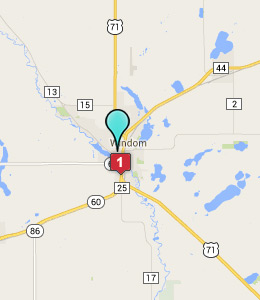 Map of Windom, IN hotels