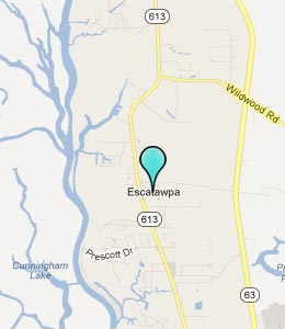 Map of Escatawpa, MS hotels