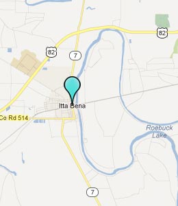 Map of Itta Bena, MS hotels
