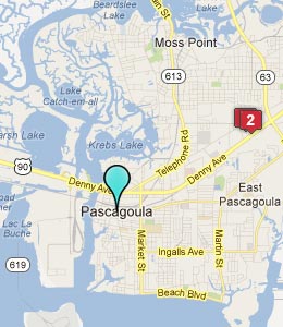 Pascagoula Mississippi Map Bnhspine Pascagoula Ms Hotels Amp Motels See All S