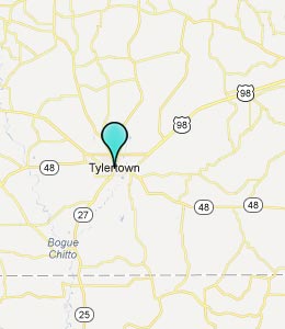 Map of Tylertown, MS hotels