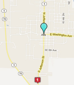 Map of Ava, IN hotels