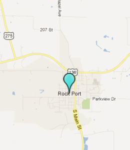 Map of Rock Port, IN hotels